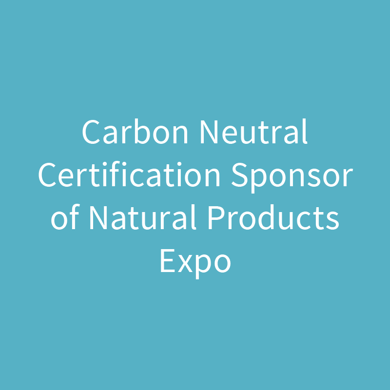 Carbon Neutral Certification Sponsor of Natural Products Expo